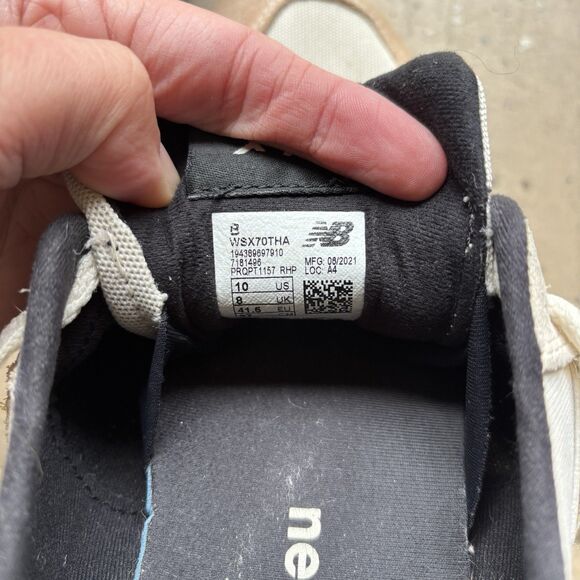 New Balance Womens Shoes Size 10 X-70 Cheetah Print Turtle Dove Black Cream - Picture 2 of 8